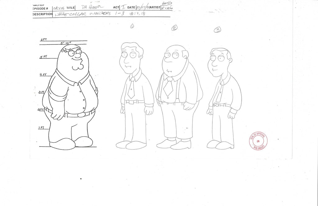 Family Guy sketch model EX7350 - Animation Legends