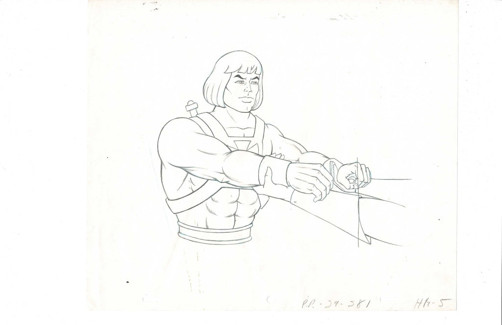 He-Man Masters of the Universe sketch EX7364 - Animation Legends