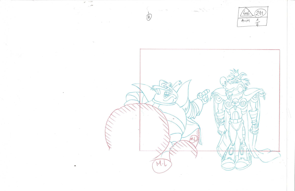 Sonic Underground sketch EX7412– Animation Legends