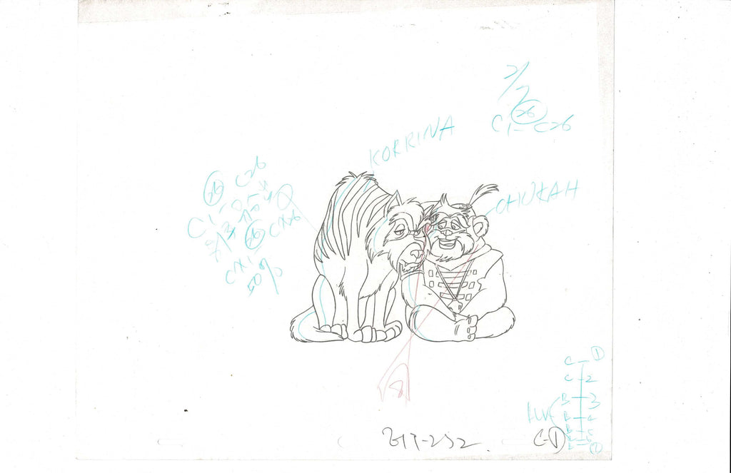 Star Wars: Ewoks sketch EX7590 - Animation Legends