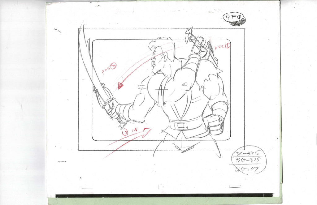 Savage Dragon sketch EX7600 - Animation Legends