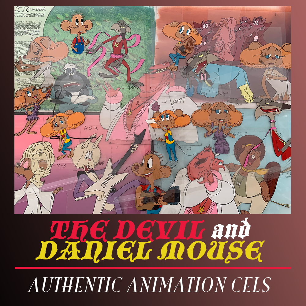 The Devil and Daniel Mouse production cel EX4160– Animation Legends